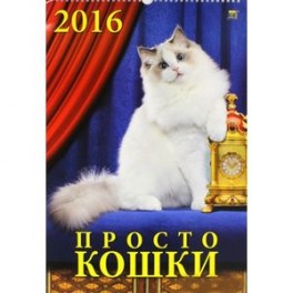 Календарь настенный на 2016 год "Просто кошки" (12610)