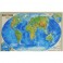 Физическая карта мира 1:55 млн. Настольная карта