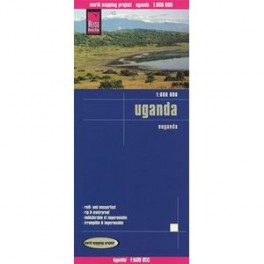 Уганда. Карта. Uganda (1:600.000)