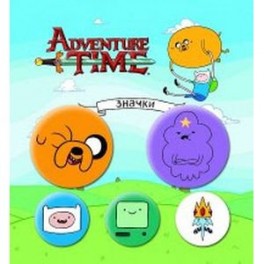 Набор значков Adventure time. Вселенная друзей