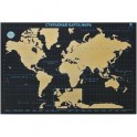 Стираемая карта мира. Ultimate Black Edition