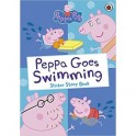 Peppa Goes Swimming: Sticker Story Book