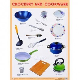 Crockery and Cookware. Плакат
