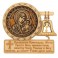 Магнит - икона "Пресвятая Богородица Казанская", с молитвой и колоколом, 8х7 см