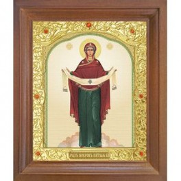 Икона Покров Пресвятой Богородицы. 15x18