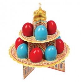 Подставка пасхальная на 12 яиц "Храм"