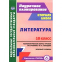 Литература. 10 класс. Технологические карты уроков по учебнику Ю.В. Лебедева. Базовый уровень. ФГОС