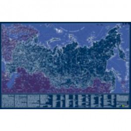 Карта Российской Федерации. Светящаяся в темноте