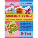 Опорные схемы для описательных рассказов. 5-7 лет