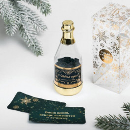 Пожелания в бутылке &laquo;С Новым годом&raquo;, 12x5см