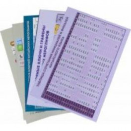 Комплект из 6 таблиц для изучения китайского языка