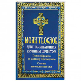 Молитвослов для начинающих крупным шрифтом. Полное Правило ко Святому Причащению: словарь малопонятных слов