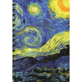 Скетчбук. А5. Ван Гог. Звездная ночь.