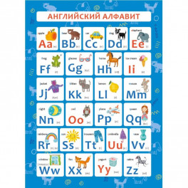 Обучающий плакат "Английский алфавит" (57814001)