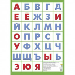 Плакат "Азбука русская без картинок"