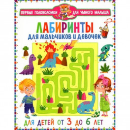 Лабиринты для мальчиков и девочек. От 3 до 6 лет