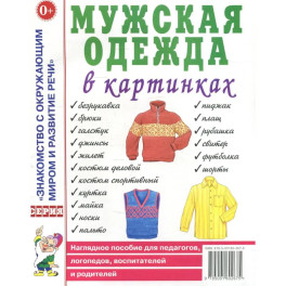 Мужская одежда в картинках. Наглядное пособие для педагогов, логопедов, воспитателей и родителей