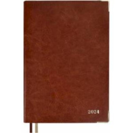 Ежедневник датированный на 2024 год Сариф, коричевый, А5, 176 листов