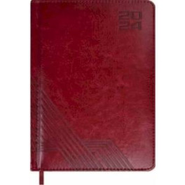 Ежедневник датированный на 2024 год Сариф, бордовый, А6+, 176 листов