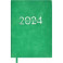 Ежедневник датированный на 2024 год Шеврет экстра, зеленый, А6+, 120 листов