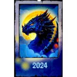 2024 Настенный календарь на гребне 12 драконов