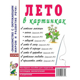 Лето в картинках. Наглядное пособие для педагогов, логопедов, воспитателей и родителей