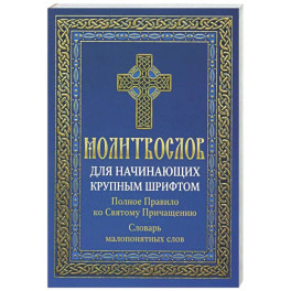 Молитвослов для начинающих крупным шрифтом. Полное Правило ко Святому Причащению: словарь малопонятных слов