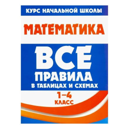 Математика 1-4 кл.Все правила в таблицах и схемах