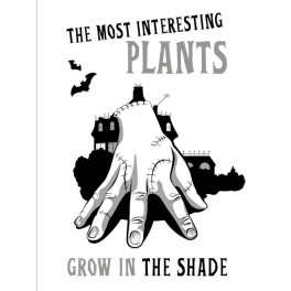 The most interesting plants grow in the shade. Вещь. Блокнот в точку
