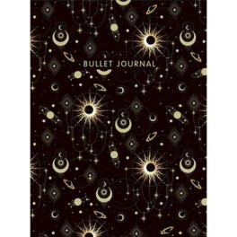 Блокнот в точку: Bullet Journal (эзотерический темный, 160 л., с наклейками)