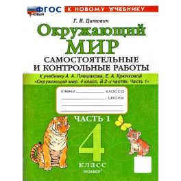Окружающий мир. 4 класс. Самостоятельные и контрольные работы к учебнику А. А. Плешакова. Часть 1