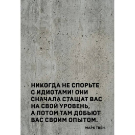 Блокнот. Никогда не спорьте с идиотами! (А5, твердая обложка, 64 л.)