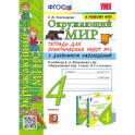 Окружающий мир. 4 класс. Тетрадь для практических работ № 2 с дневником наблюдений. ФГОС